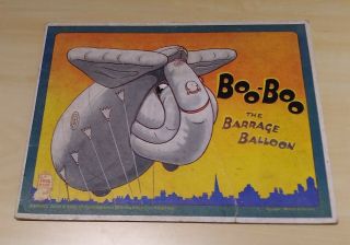 Very Rare Book - Boo Boo The Barrage Balloon 1944.