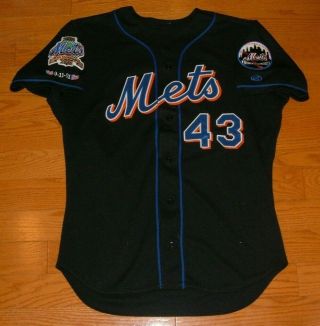 York Mets Jaime Cerda 2002 Game Worn Jersey With Rare Patches (royals)