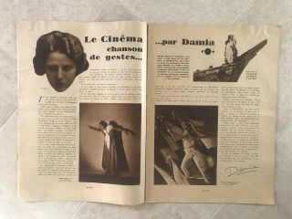 RARE 1928 Cinemonde Madge Bellamy Mary Pickford Jeanne Helbling Buster Keaton 3