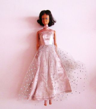 Rare Barbie Vintage Matel Doll Annee 60 - Midge - Robe De Soiree