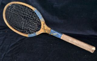 Vintage Antique 1920 Wilson International Wood Tennis Racket