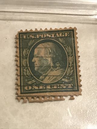 Rare 1911 Benjamin Franklin One Cent Stamp