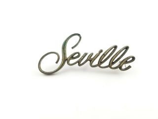 1976 - 1981 Cadillac Seville Fender Emblem Badge Symbol Logo Vintage Oem (1978)