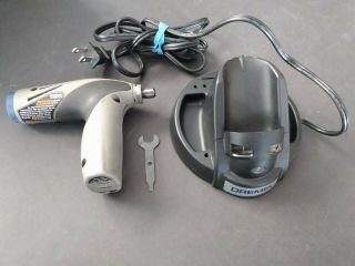 Dremel Stylus 1100 Rare Discontinued Model,  Charging Dock,  Wrench & Accessories.