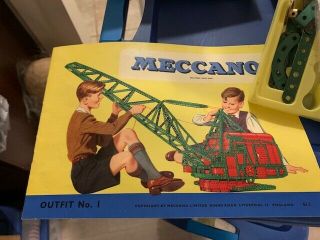 Vintage Meccano Erector Set Instructions For Outfit No.  1
