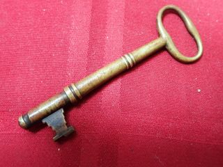 Antique Vintage 4 Inch Brass Key