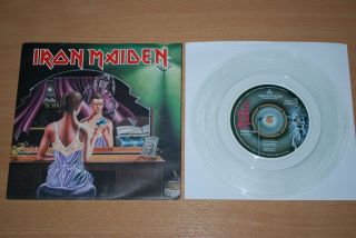 Iron Maiden Twilight Zone Very Rare Uk Clear Vinyl 7 " Nr Emi 5145