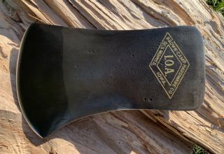 Rare Vintage Brown Camp Hardware Co.  I.  O.  A.  Embossed Single Bit Axe Head