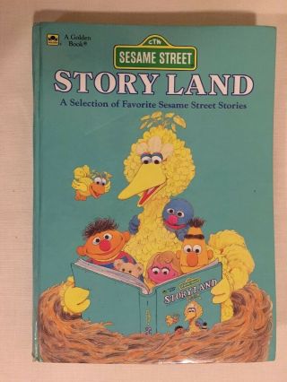 Sesame Street Story Land Vintage Book Of Favorite Sesame Street Stories 1986 Hc