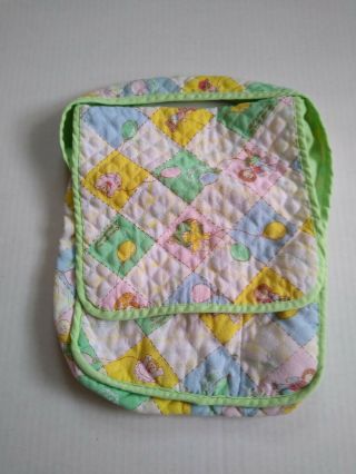 Vintage 1983 Cabbage Patch Kids Cpk Quilted Doll Diaper Bag