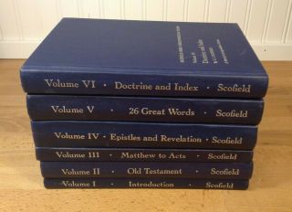 Rare Scofield Bible Correspondence Course,  Volumes 1 - 6,  Highlighting & Writing