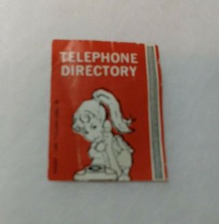 Vintage Barbie Skipper Doll 1909 Paper Telephone Directory " Dreamtime " 1964