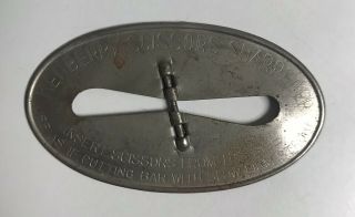 Kenberry Scissors Sharpener Tool Vintage Antique Oval 2 1/4 " Steel Metal Sewing