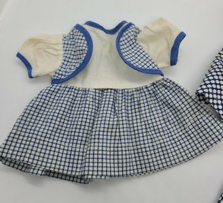 Vintage 1940s Blue Doll Dresses & Panties - Fits 12 