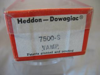 VINTAGE HEDDON VAMP SPOOK COLOR LURE & BOX 7500S 3