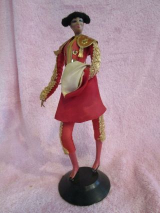 Marin Chiclana 8 " Matador Bullfighting Spain Doll On Stand Vintage