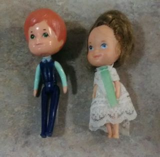 2 Vintage 1980 Mattel Littles Dolls