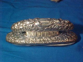 Late 19thc Victorian Era Gorham Sterling Silver Nail Buffer Repousse Design