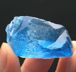 49g Rare Ladder - Like Blue‘blue Core’ Fluorite Crystal Mineral Specimen/china 181
