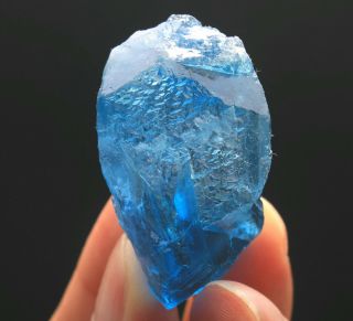 49g Rare Ladder - like Blue‘blue core’ Fluorite Crystal Mineral Specimen/China 181 3