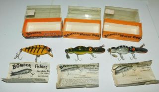 Vintage Bomber Bait Co.  Water Dog & Speed Shad Fishing Lures