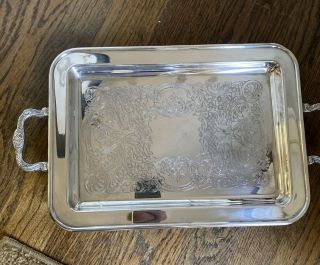 Vintage Leonard Silver Plated 17” Serving Platter