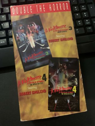 A Nightmare On Elm Street 3 4 Rare Two Pack Double Slip Horror