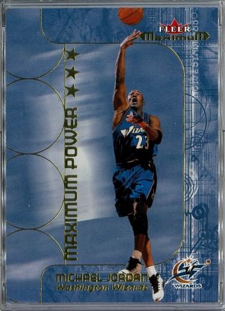 Rare Michael Jordan 2001 - 02 Fleer Maximum Power Insert 2