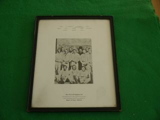 Rare Antique Print 1861 First England Cricket Team Frame Australia