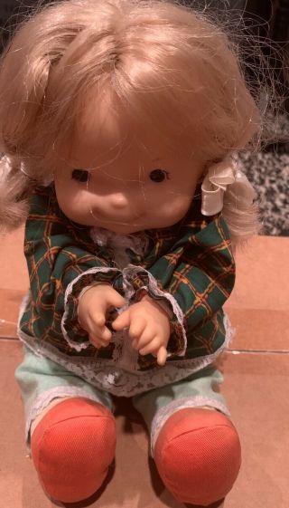 Vintage 1973 Fisher Price 13 " Lap Sitter Mary Doll Model 108240