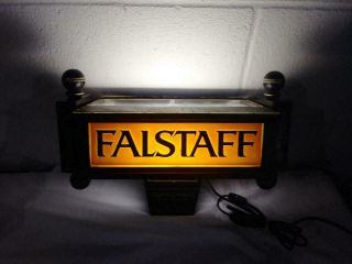 Rare Vintage Falstaff Beer Sign - Wall Mount Lighted Beer Sign