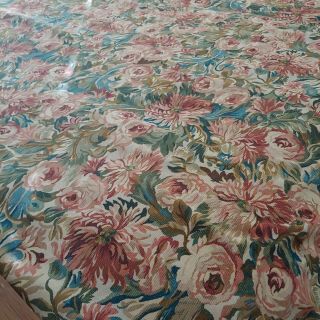 Ralph Lauren Great Barrington Tapestry Floral Queen Duvet Cover Rare