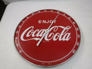 Rare Vintage Enjoy Coca Cola Thermometer 1950 