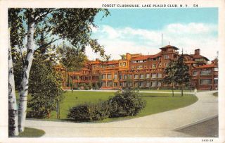 Lake Placid Club York Forest Club House Street View Antique Postcard K52044