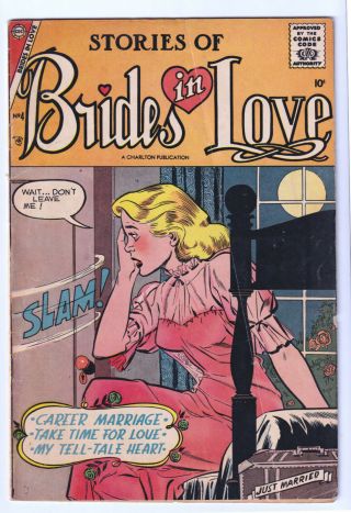 Brides In Love 4 (1957) Sexy Lingerie Cover; Very Rare; No Cgcs,  Only Ebay Vg/fn