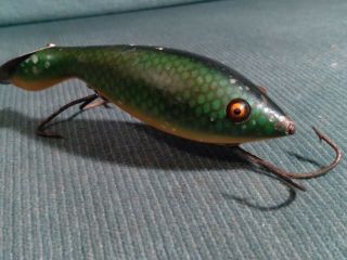 Vintage Heddon Tadpolly Wood Fishing Lure Glass Eyes Check Out Our Store