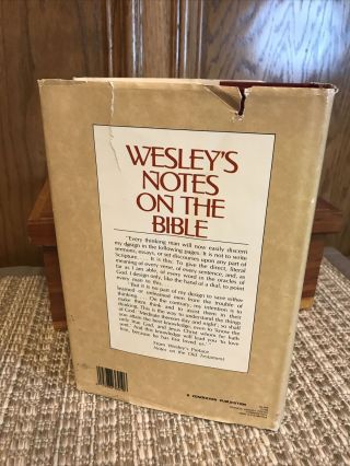 WESLEY ' S NOTES ON BIBLE By John Wesley - Hardcover RARE 3