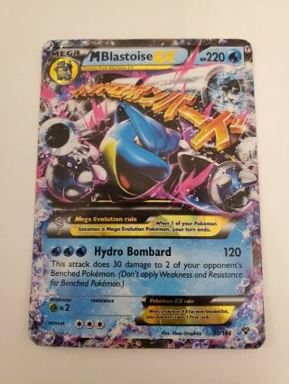 Pokemon: M Blastoise Ex 30/146 Xy Evolutions Ultra Rare Holo H/p
