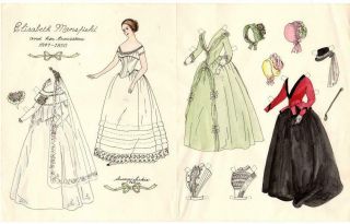 Vintage Paper Dolls By Susan B.  Sirkis Fashion Historian
