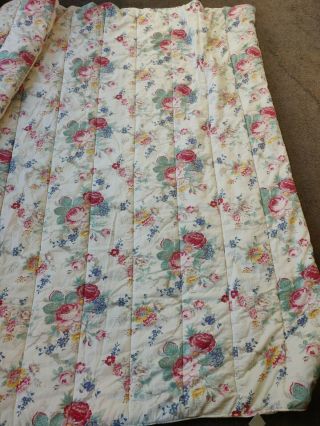 Rare Ralph Lauren Elisa Full Queen Vintage Floral Comforter Bedspread Flowers