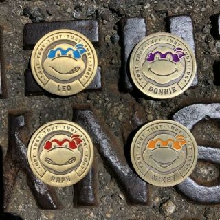 Tokun Tmnt Coin Set Bottleneck Gallery Teenage Mutant Ninja Turtles Rare