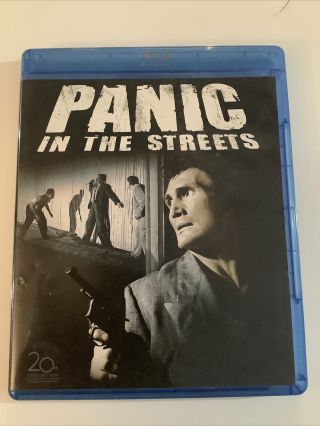 Panic In The Streets (blu - Ray,  1950) (richard Widmark,  Jack Palance Rare Oop