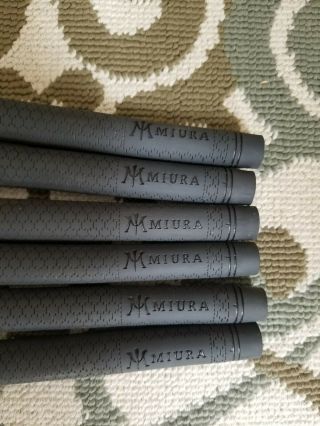 Rare Miura Golf Club Iron Grips Set Of 6 Lamkin Utx Standard
