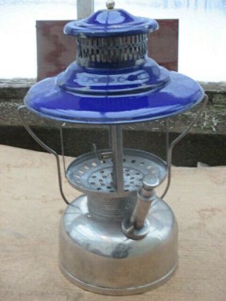 Rare Agm American Ready - Lite Model 278 Lantern W/ Built - On Pump,  Blue Ventilator