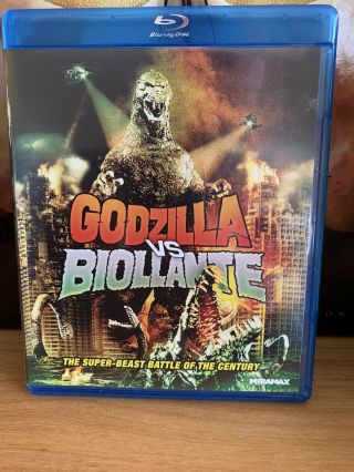 Godzilla Vs Biollante Blu Ray.  Authentic Usa Release.  Rare.  Oop.
