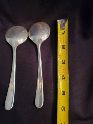Vintage Silver Plated Soup Spoons - Made in Italy 3