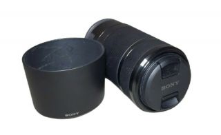 Rare Sony Sel55210 Optical Steady Shot Lens 4.  5 - 6.  3/55 - 210 With Lens Covers