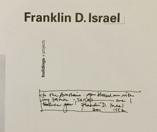 1992 FRANKLIN D.  ISRAEL architect signed Star Trek set designer LGBTQ rare 2