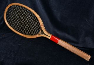Antique Vintage Wood 1920 Wright & Ditson Columbia Tennis Racket