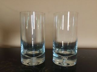 Set Of 2 Thick - Bottom 20 Oz.  Glasses Glassware Bar Clear Drinking Glass